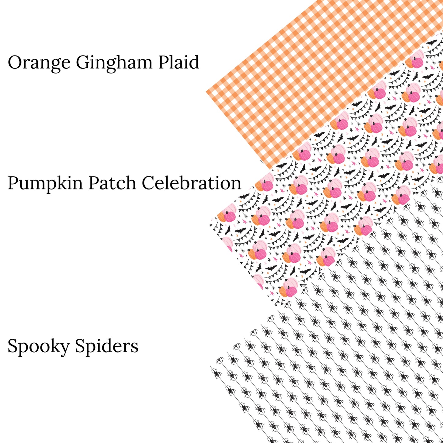 Pumpkin Patch Celebration Faux Leather Sheets