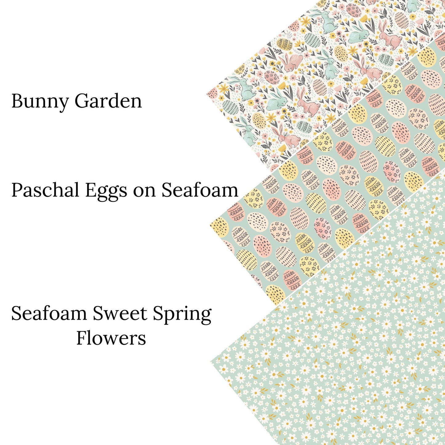 Bunny Garden Faux Leather Sheets