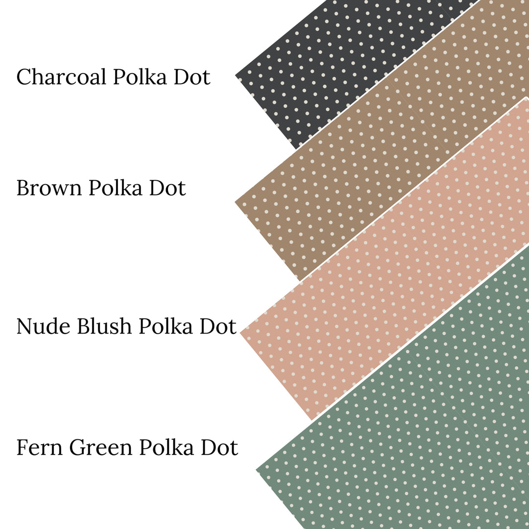 These summer pattern faux leather sheets contain the following design elements: polka dot patterns. Our CPSIA compliant faux leather sheets or rolls can be used for all types of crafting projects.