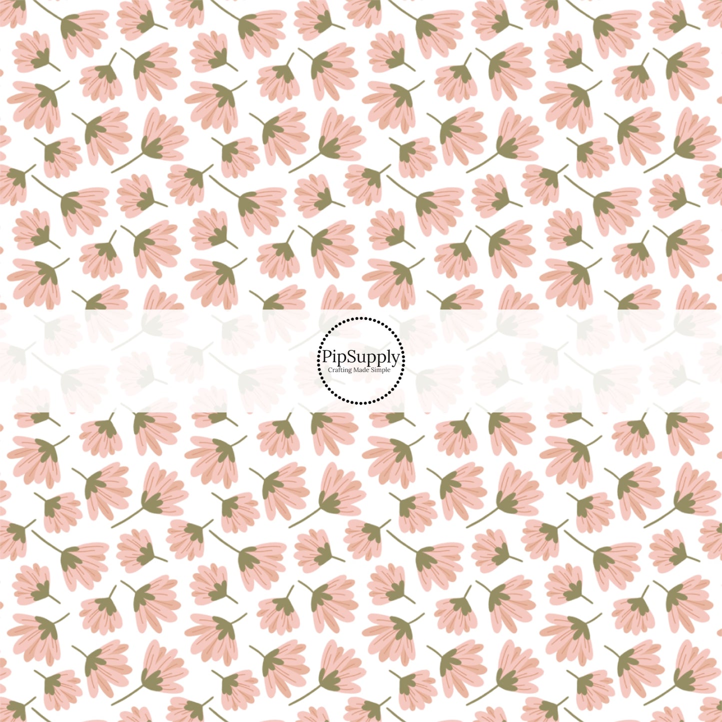 This summer fabric by the yard features pink wildflowers on white. This fun summer themed fabric can be used for all your sewing and crafting needs!