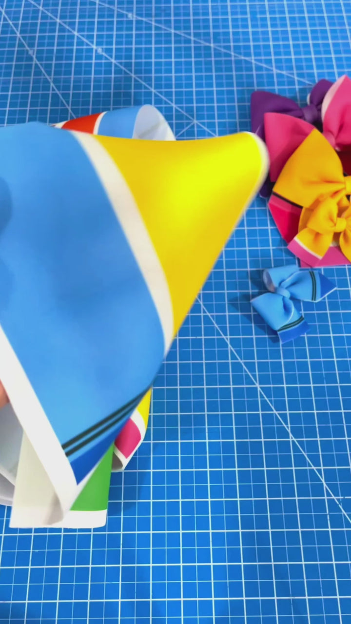 Pencil Sailor Neoprene DIY Hair Bows