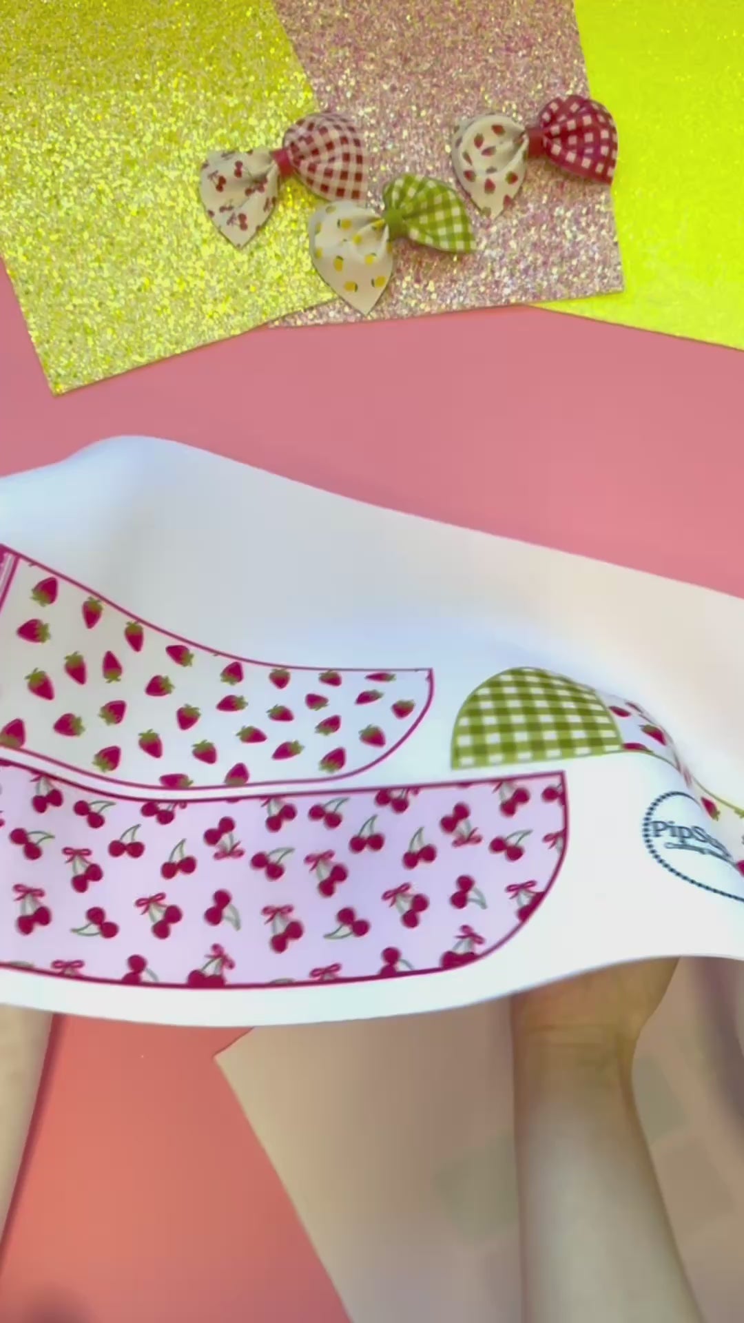 Sweet Pickings Pinwheel Neoprene DIY Hair Bows