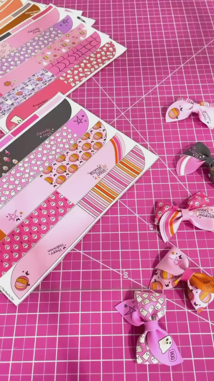 Sweet Treats Pinwheel Faux Leather DIY Hair Bows & Craft Cutouts