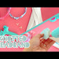 Pink Hearts on Cream DIY Knotted Headband Kit