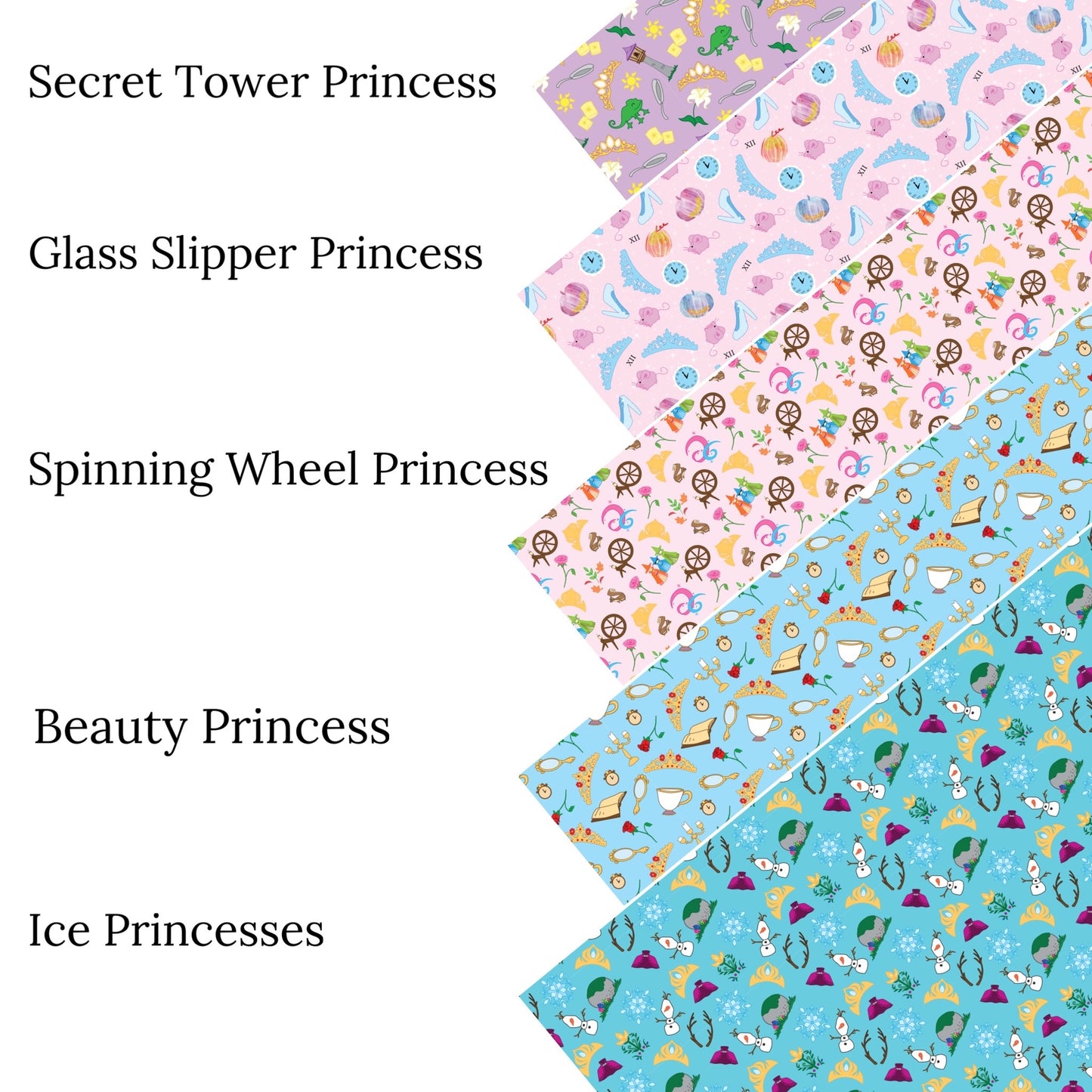Glass Slipper Princess Faux Leather Sheets - PIPS EXCLUSIVE