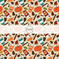 These fall pumpkin themed cream fabric by the yard features pumpkin spice cups surrounded by pumpkins and leaves. This fun fall themed fabric can be used for all your sewing and crafting needs! 