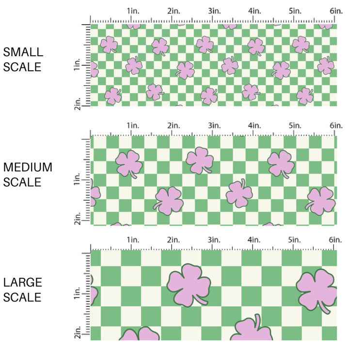 This holiday fabric by the yard features purple cloves on green and cream checkers. This festive pattern fabric can be used for all your sewing and crafting needs!