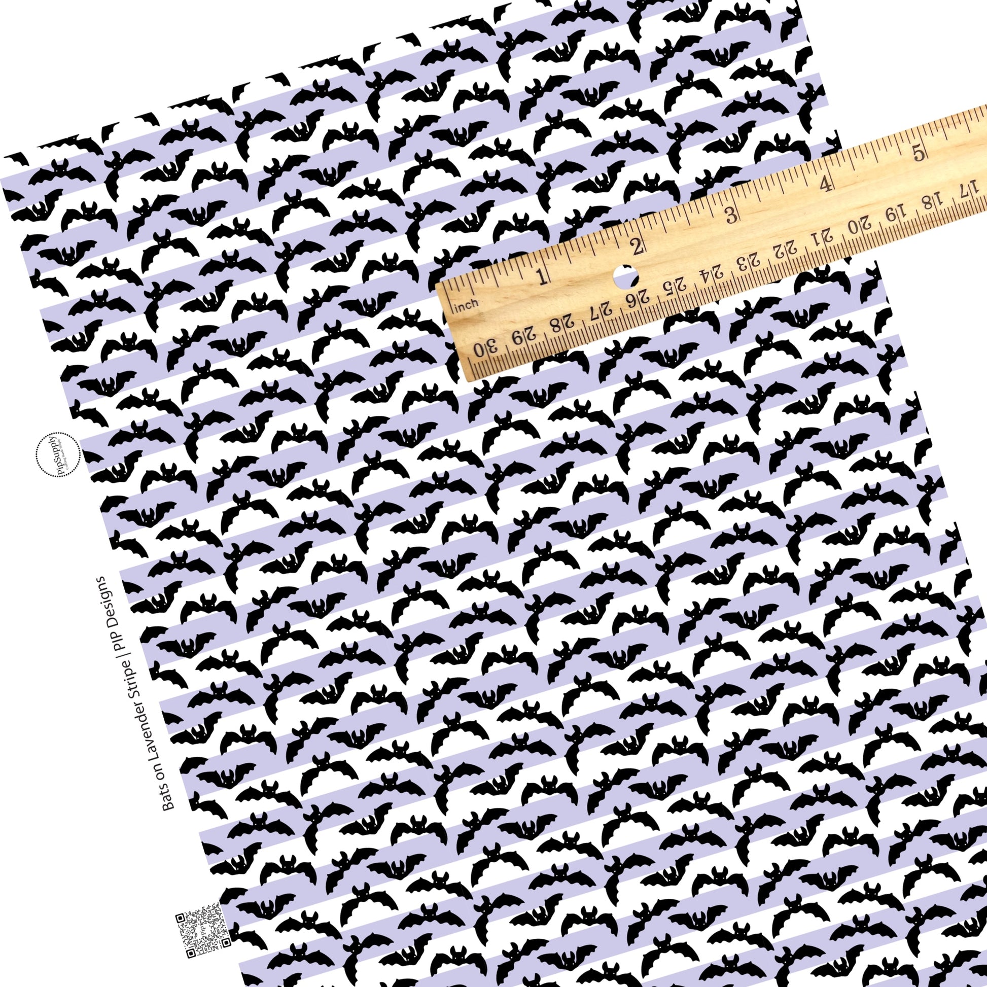 Lavender multi stripes with bats faux leather sheets