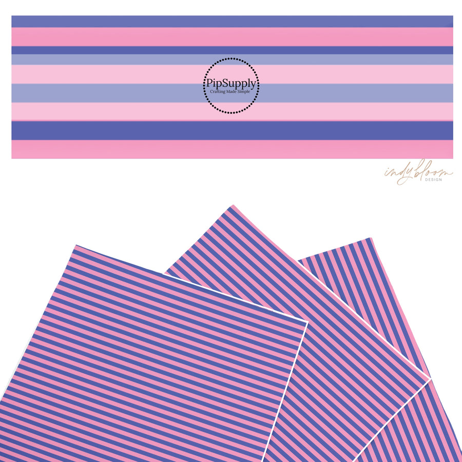 These Halloween themed pattern faux leather sheets contain the following design elements: pink and purple stripes. Our CPSIA compliant faux leather sheets or rolls can be used for all types of crafting projects.