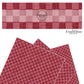 Distressed multi red checkered faux leather sheets