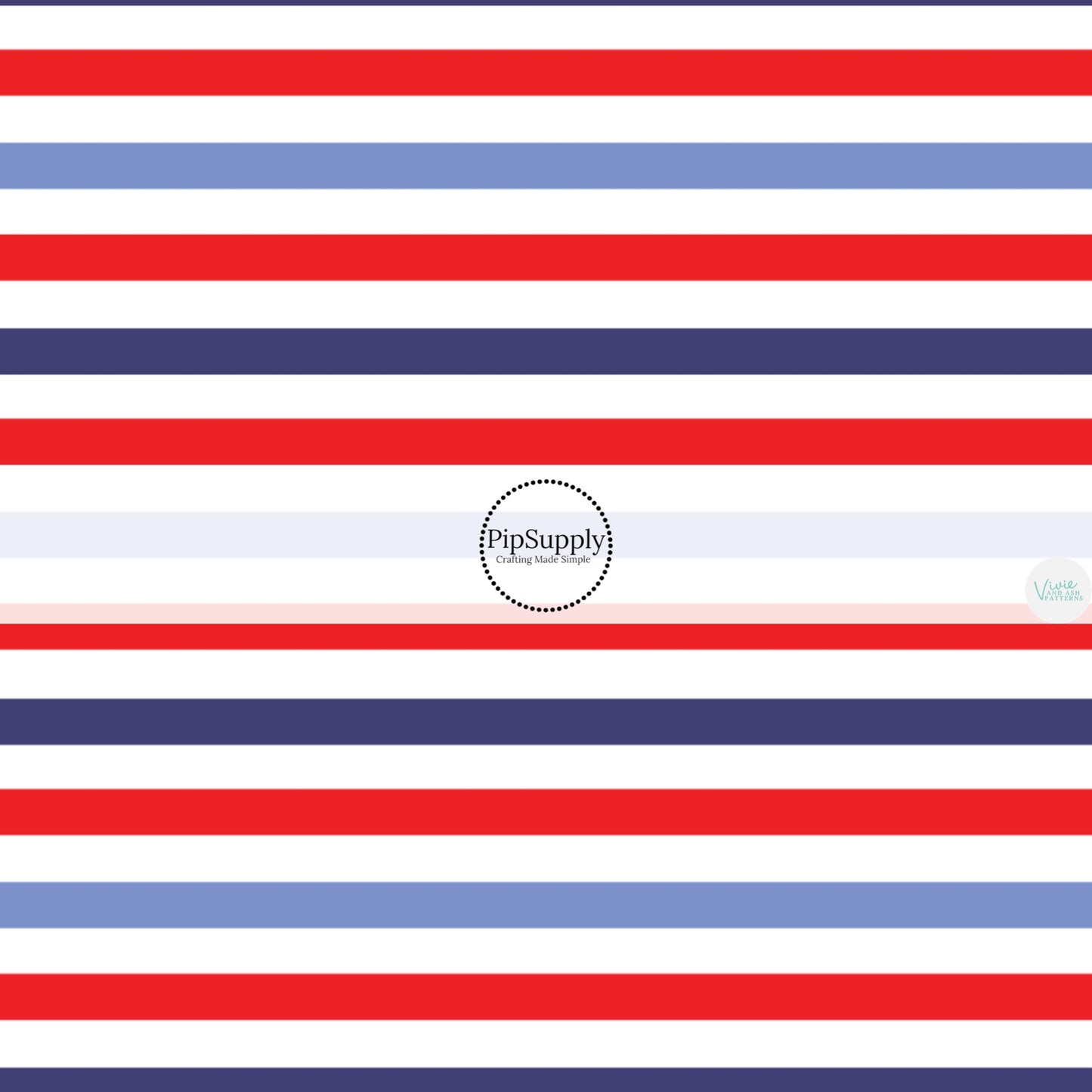 These 4th of July themed no sew bow strips can be easily tied and attached to a clip for a finished hair bow. These patterned bow strips are great for personal use or to sell. These bow strips features red, white, and blue stripes.