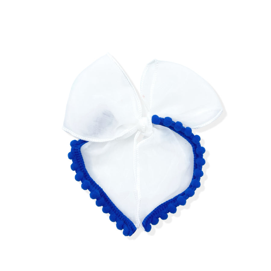 These summer hair bow strips are ready to package and resell to your customers no sewing or measuring necessary! Just fill with any sequins and clays, tie and add them to any clip or hair tie. These pre-tied bows feature a cute pom pom trim.