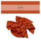 This solid no sew bow strips can be easily tied and attached to a clip for a finished hair bow. These solid rust colored bow strips are great for personal use or to sell.