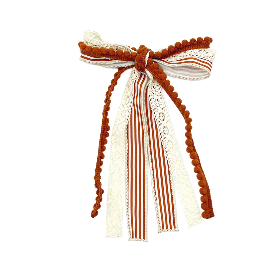 These lace pre-cut tied bows are ready to package and resell to your customers no sewing or measuring necessary! These hair bows come with a clip already attached.