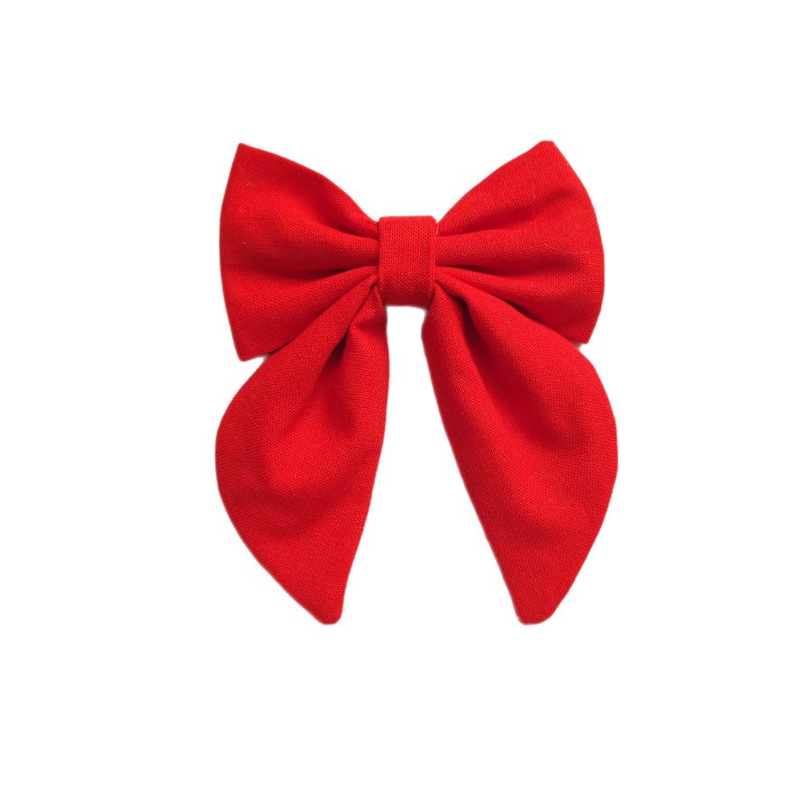 These sailor solid linen pre-cut tied bows are ready to package and resell to your customers no sewing or measuring necessary! These hair bows come with a clip already attached.