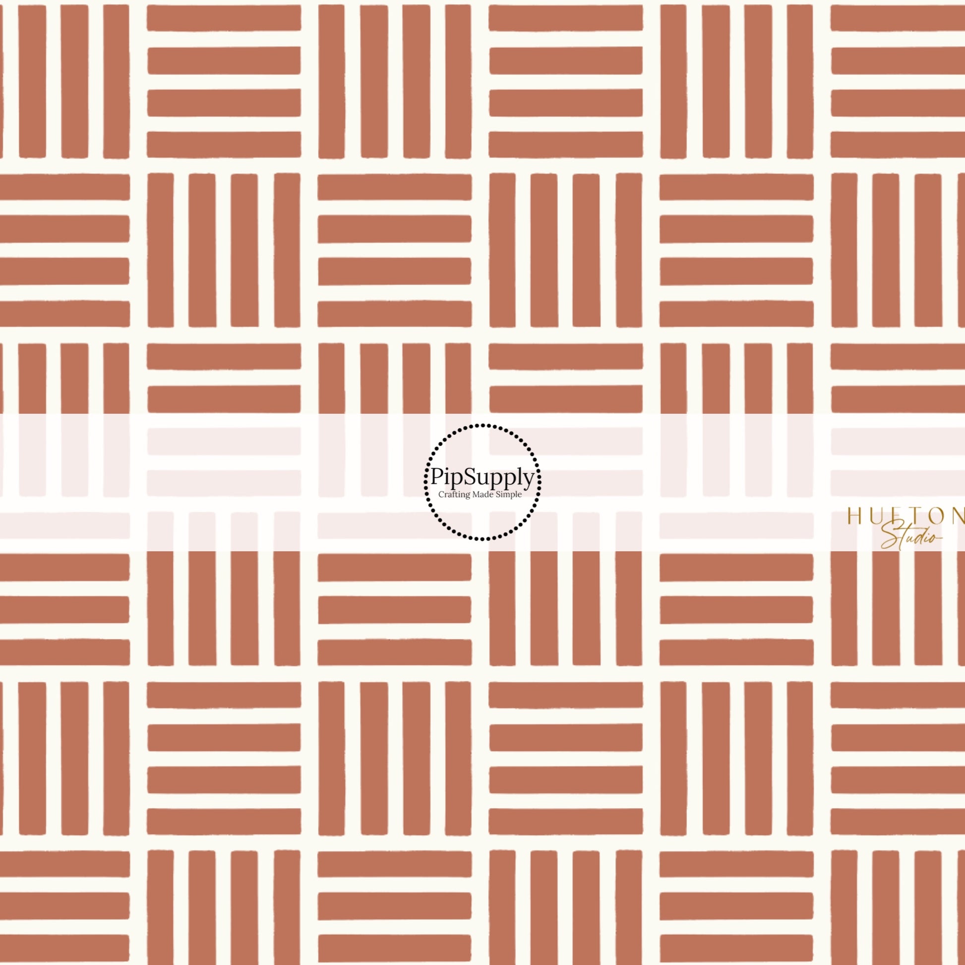 This summer fabric by the yard features brown and white groove patterns. This fun themed fabric can be used for all your sewing and crafting needs!