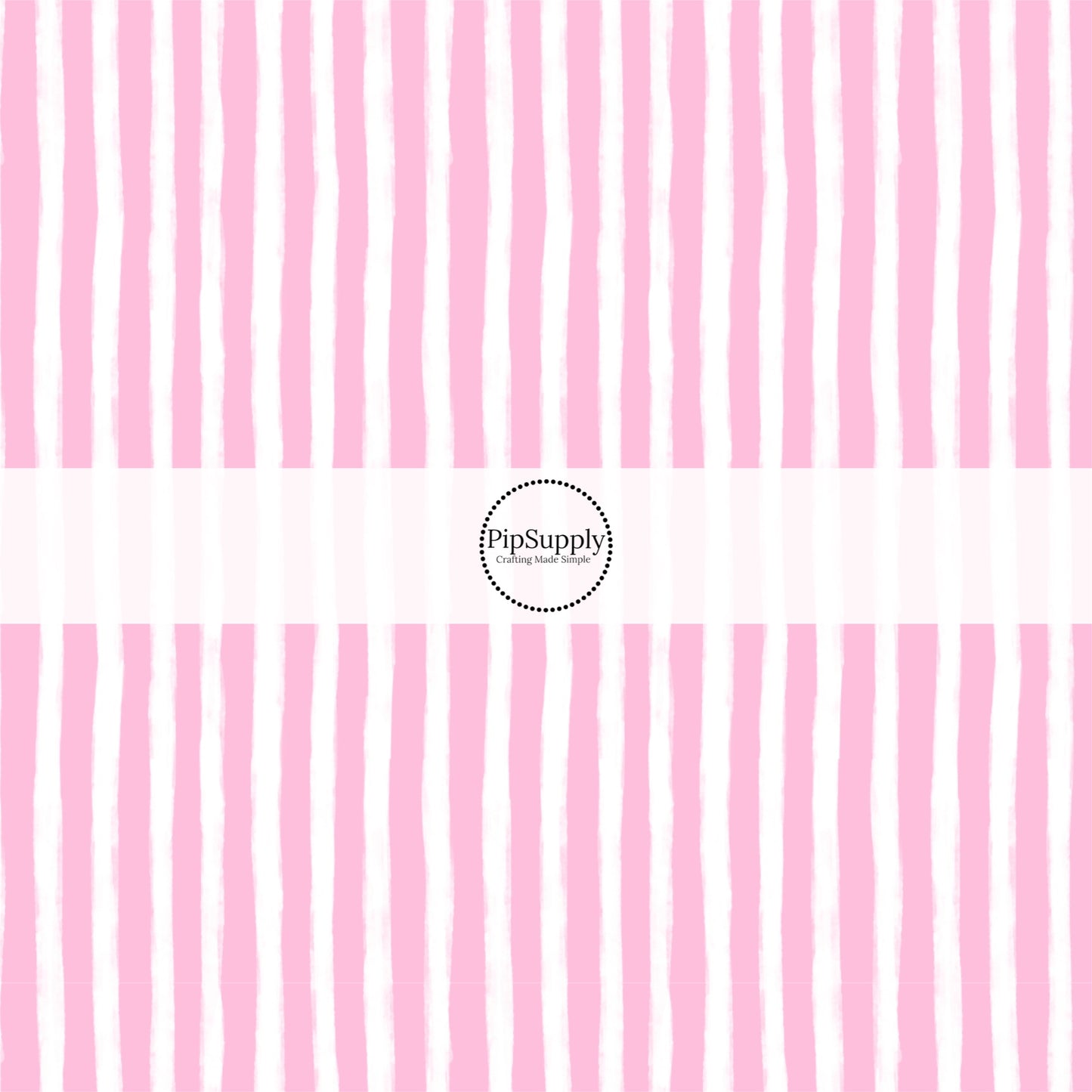 These Santa themed pattern fabric by the yard features the following design elements: pink and white Christmas stripes. This fun themed fabric can be used for all your sewing and crafting needs!