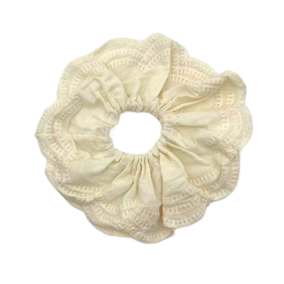 Scalloped Ruffled Scrunchie