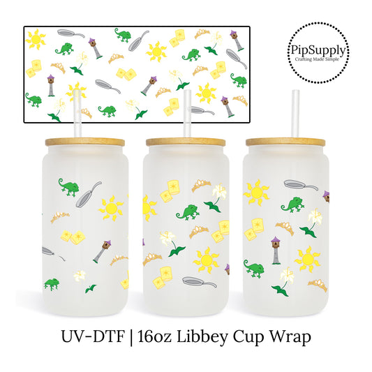 Arabian Nights Princess UV-DTF Cup Wrap - PIPS EXCLUSIVE