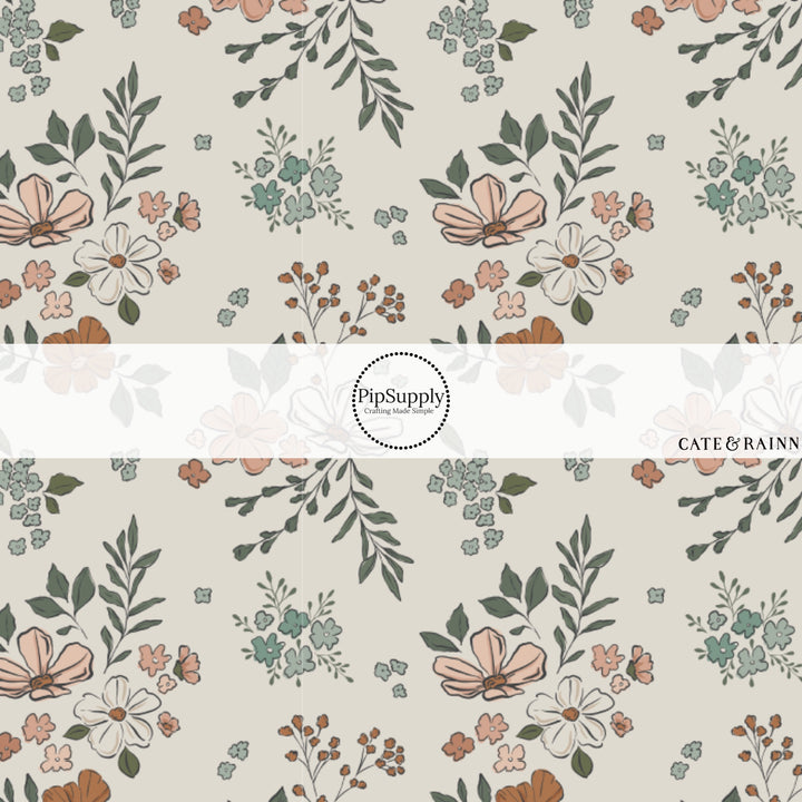 These summer pattern faux leather sheets contain the following design elements: western floral patterns. Our CPSIA compliant faux leather sheets or rolls can be used for all types of crafting projects.