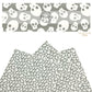 These Halloween themed pattern faux leather sheets contain the following design elements: cream skulls on grey. Our CPSIA compliant faux leather sheets or rolls can be used for all types of crafting projects.