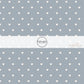 This summer fabric by the yard features tiny cream hearts on light blue. This fun summer themed fabric can be used for all your sewing and crafting needs!