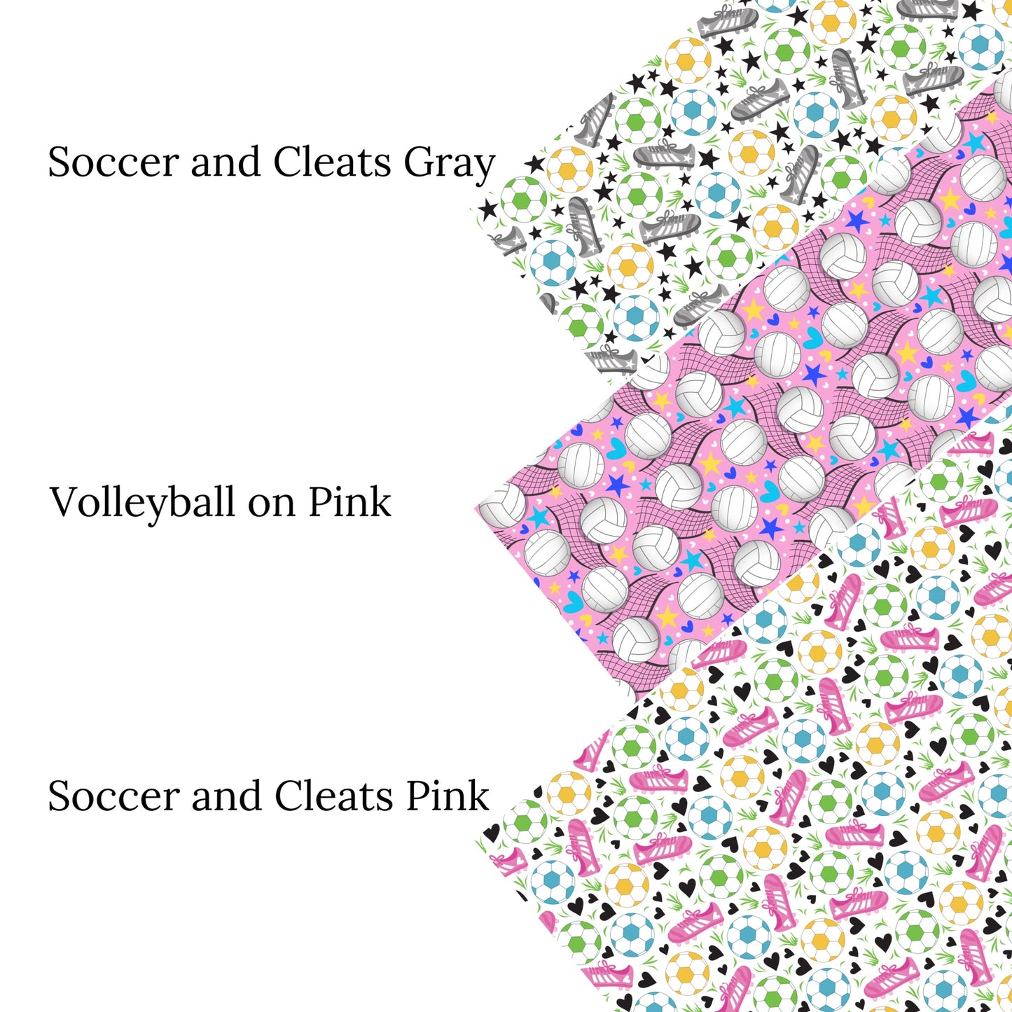 Volleyball on Pink Faux Leather Sheets