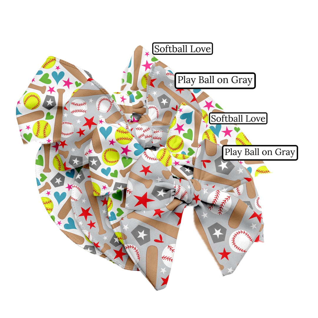 Softball Love Hair Bow Strips