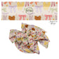 These spring bow strips can be easily tied and attached to a clip for a finished hair bow. These patterned bow strips are great for personal use or to sell. These bow strips features colorful bows surrounded by tiny butterflies on beige. 