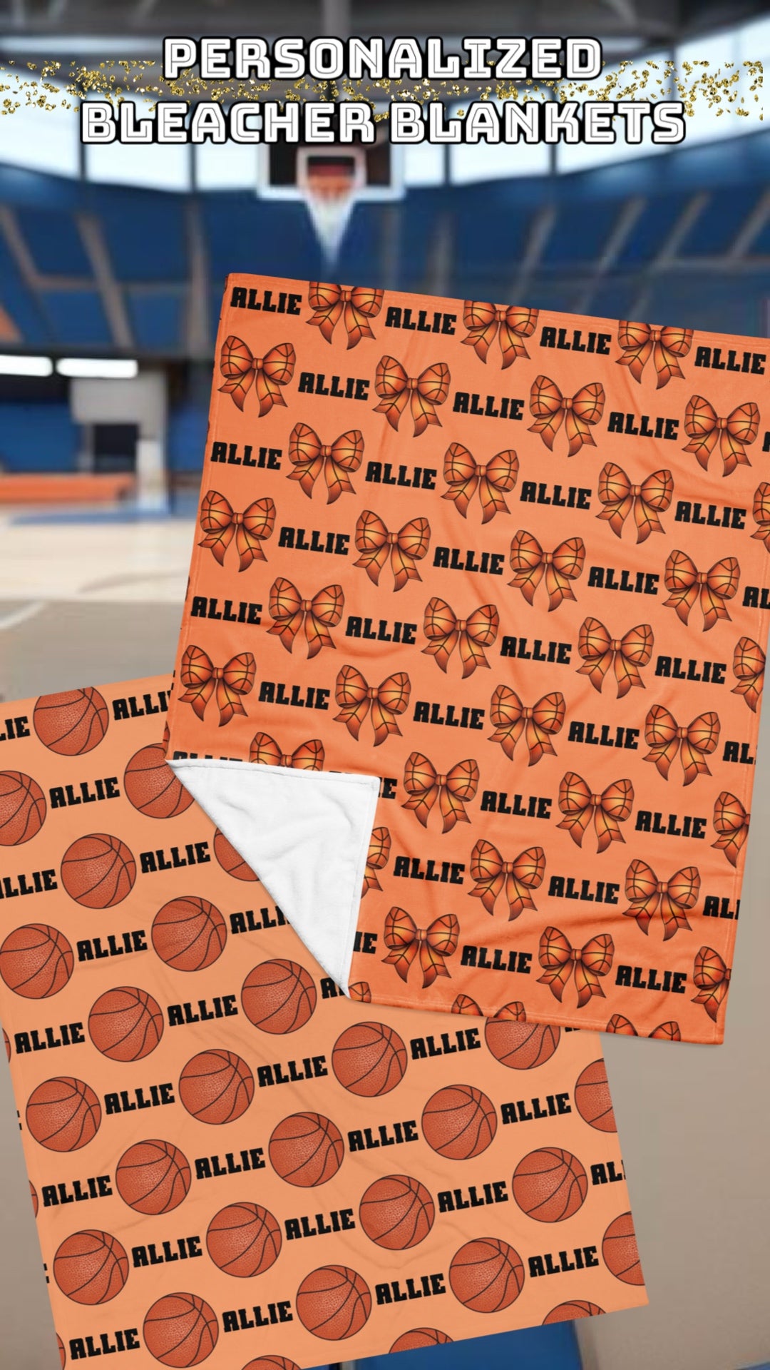 Sports BALLS Bleacher Blanket - Name Personalization