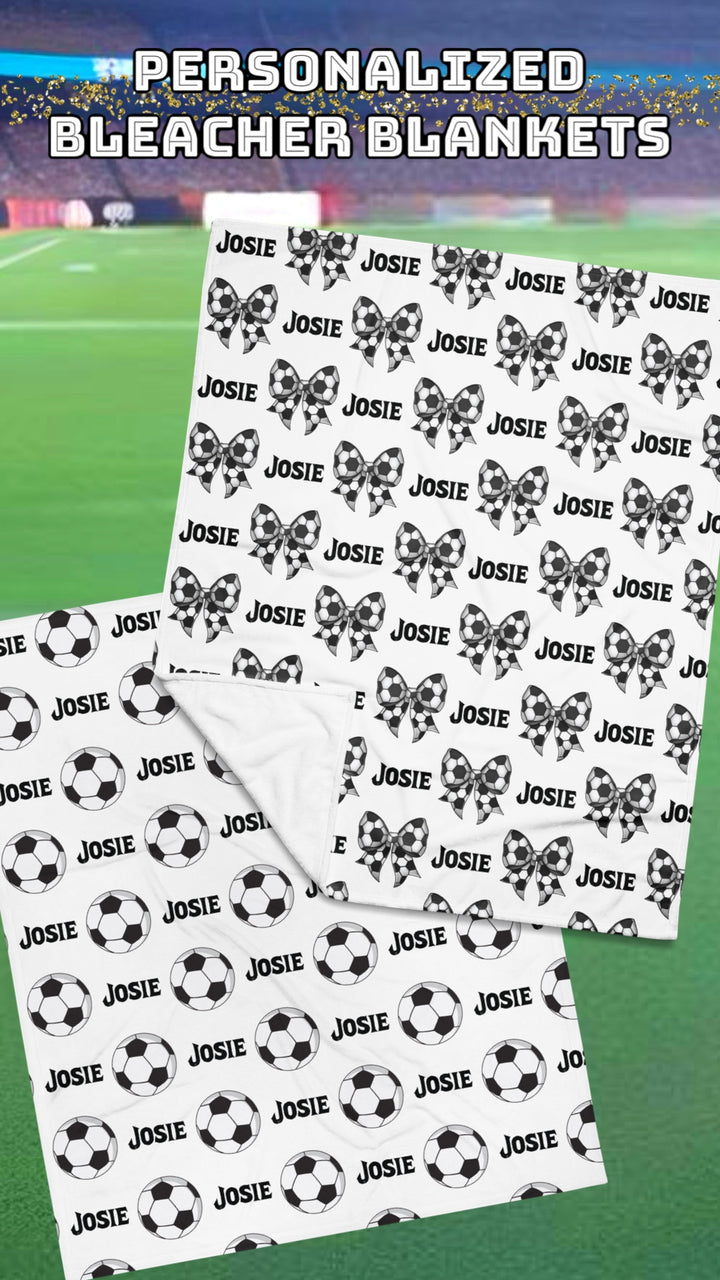 Sports BALLS Bleacher Blanket - Name Personalization