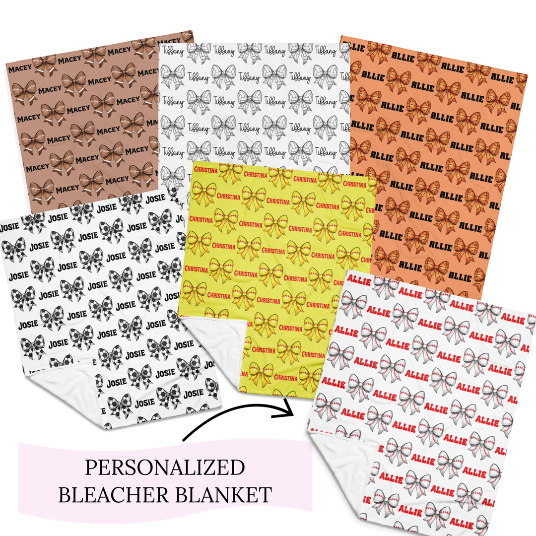 Sports BOWS Bleacher Blanket - Name Personalization