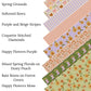 Mixed Spring Florals on Dusty Peach Faux Leather Sheets