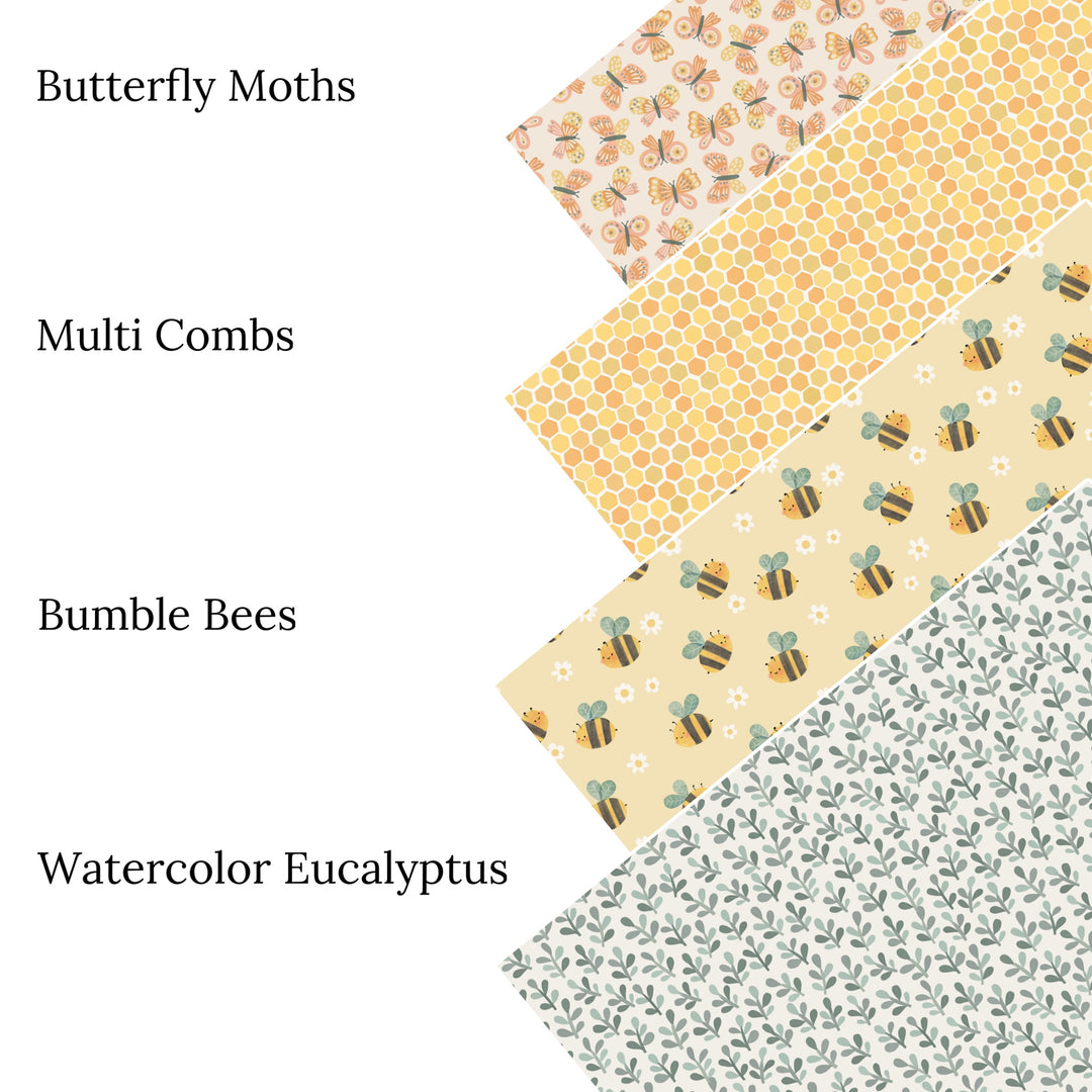 Butterfly Moths Faux Leather Sheets