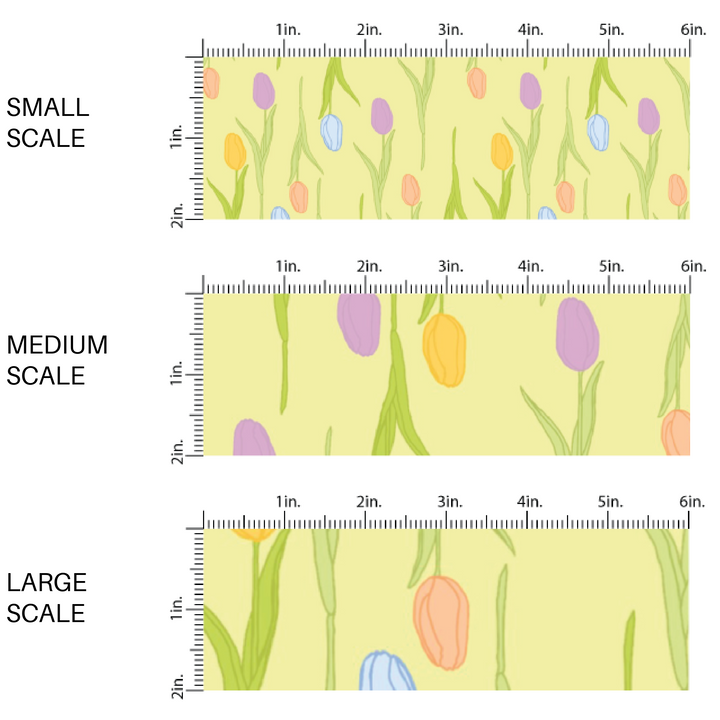 Spring Tulips Fabric By The Yard