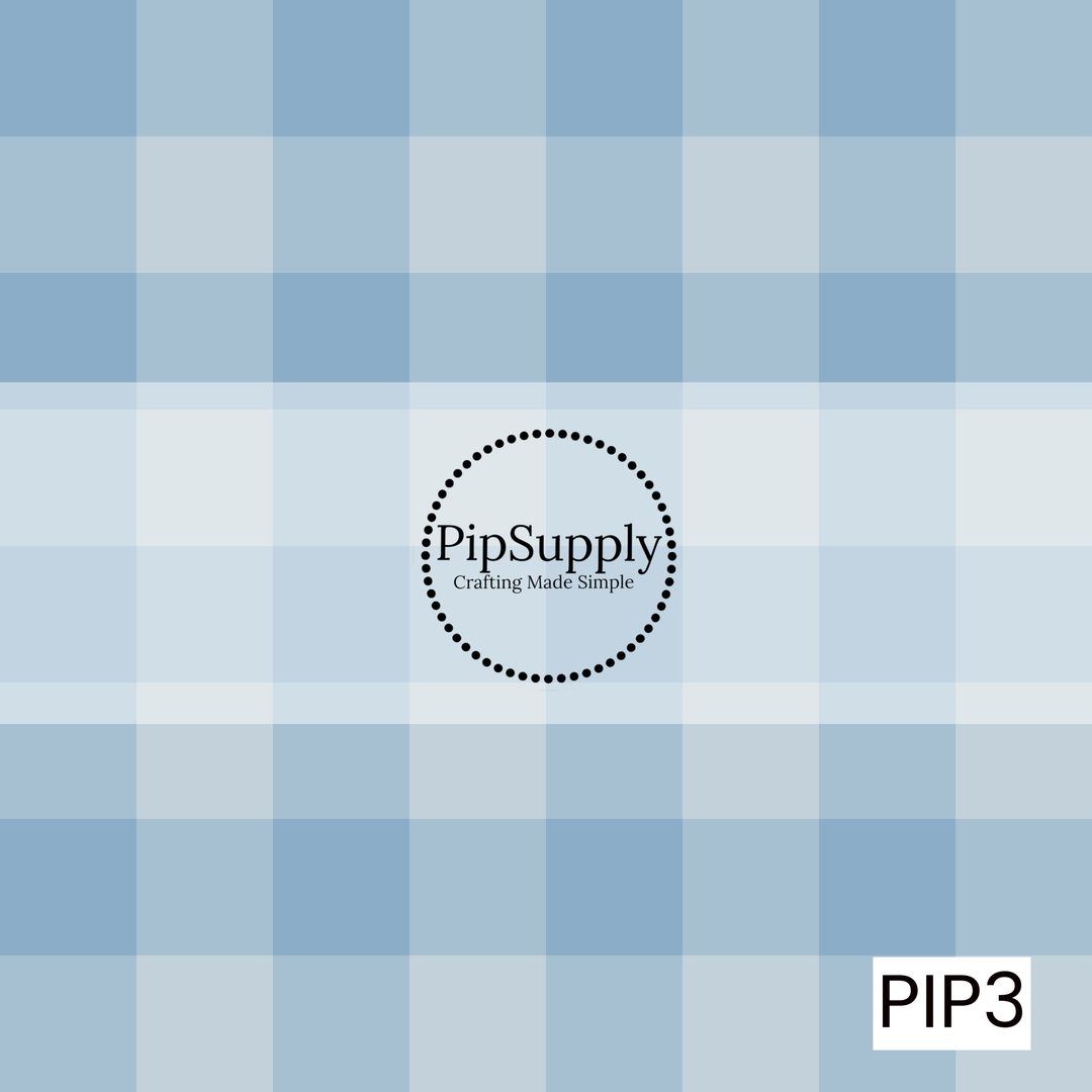 PIP3- Spring Blue Tulip Gingham