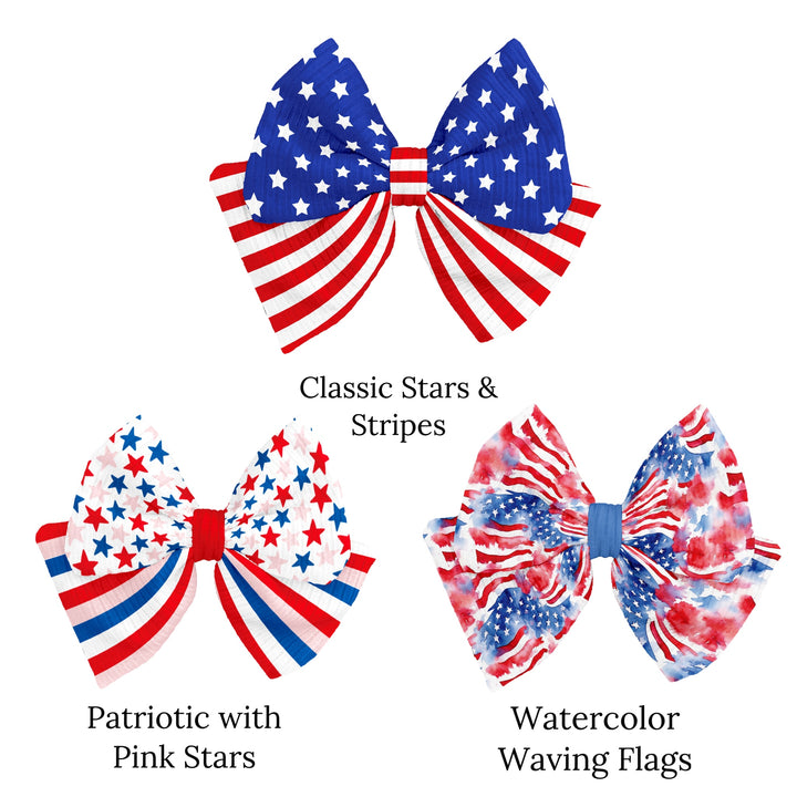 Stars & Stripes Dahlia DIY Hair Bow Cutouts