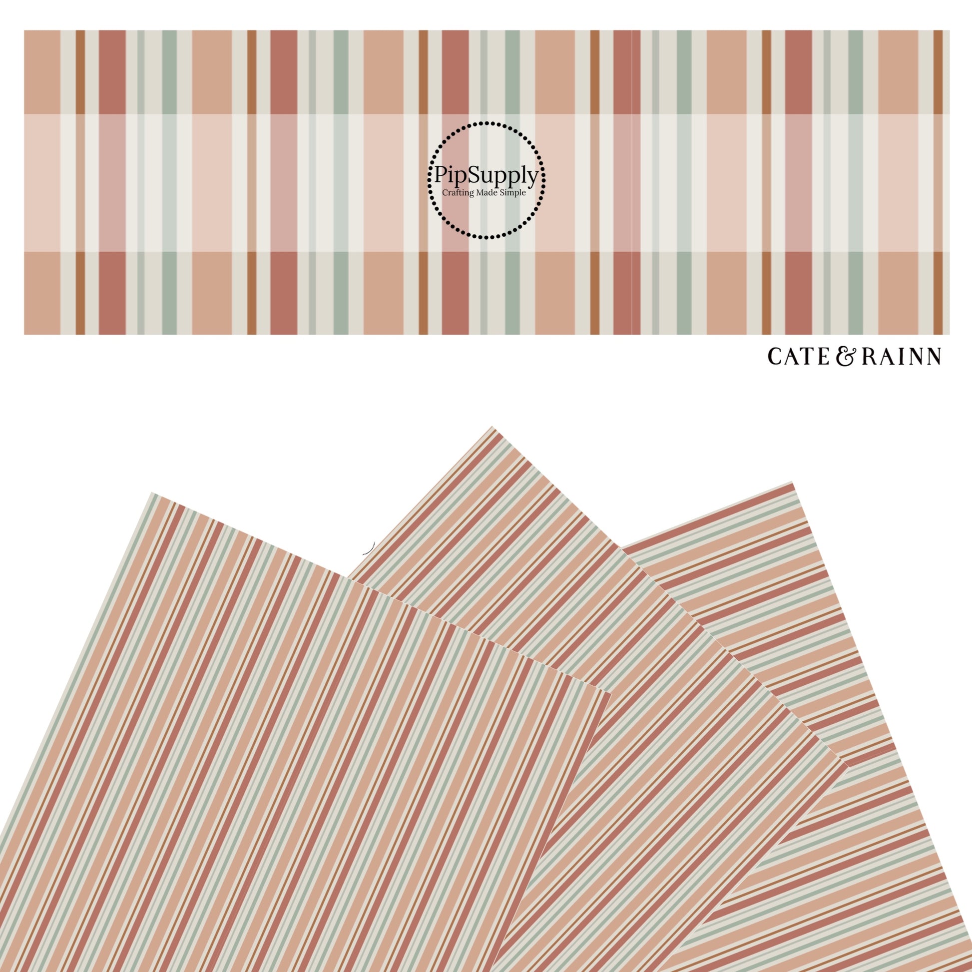 These summer pattern faux leather sheets contain the following design elements: multi color stripe patterns. Our CPSIA compliant faux leather sheets or rolls can be used for all types of crafting projects.