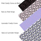 Lavender Candy Corns Faux Leather Sheets