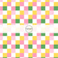 This summer fabric by the yard features pink, yellow, cream, and green plaid pattern. This fun themed fabric can be used for all your sewing and crafting needs!