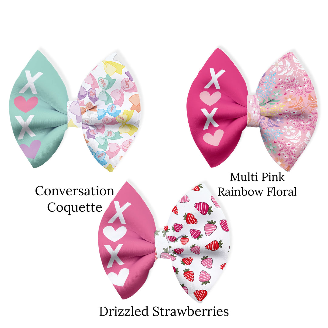 Sweet Pink XOXO Pinch Neoprene DIY Hair Bows