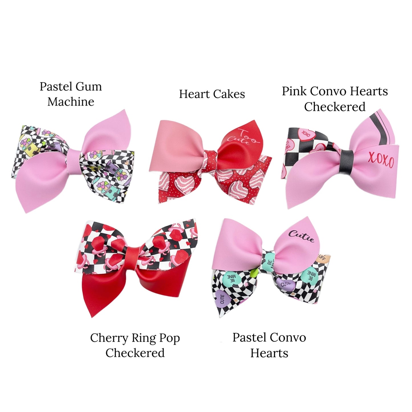 Sweet Treats Pinwheel Faux Leather DIY Hair Bows & Craft Cutouts - PIPS EXCLUSIVE