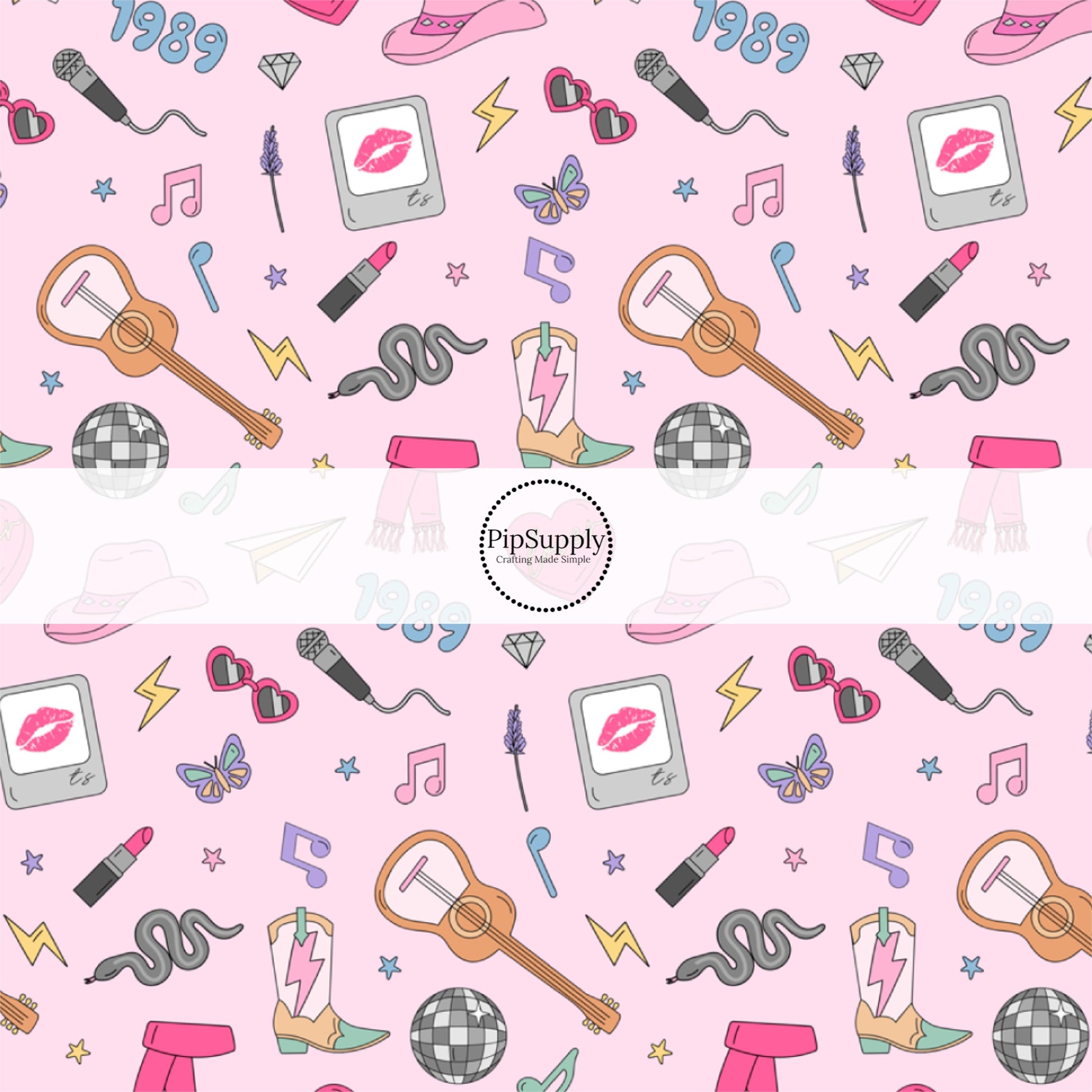 Taylor's Concert Pattern Fabric By The Yard - Taylor’s Eras Fabric By ...