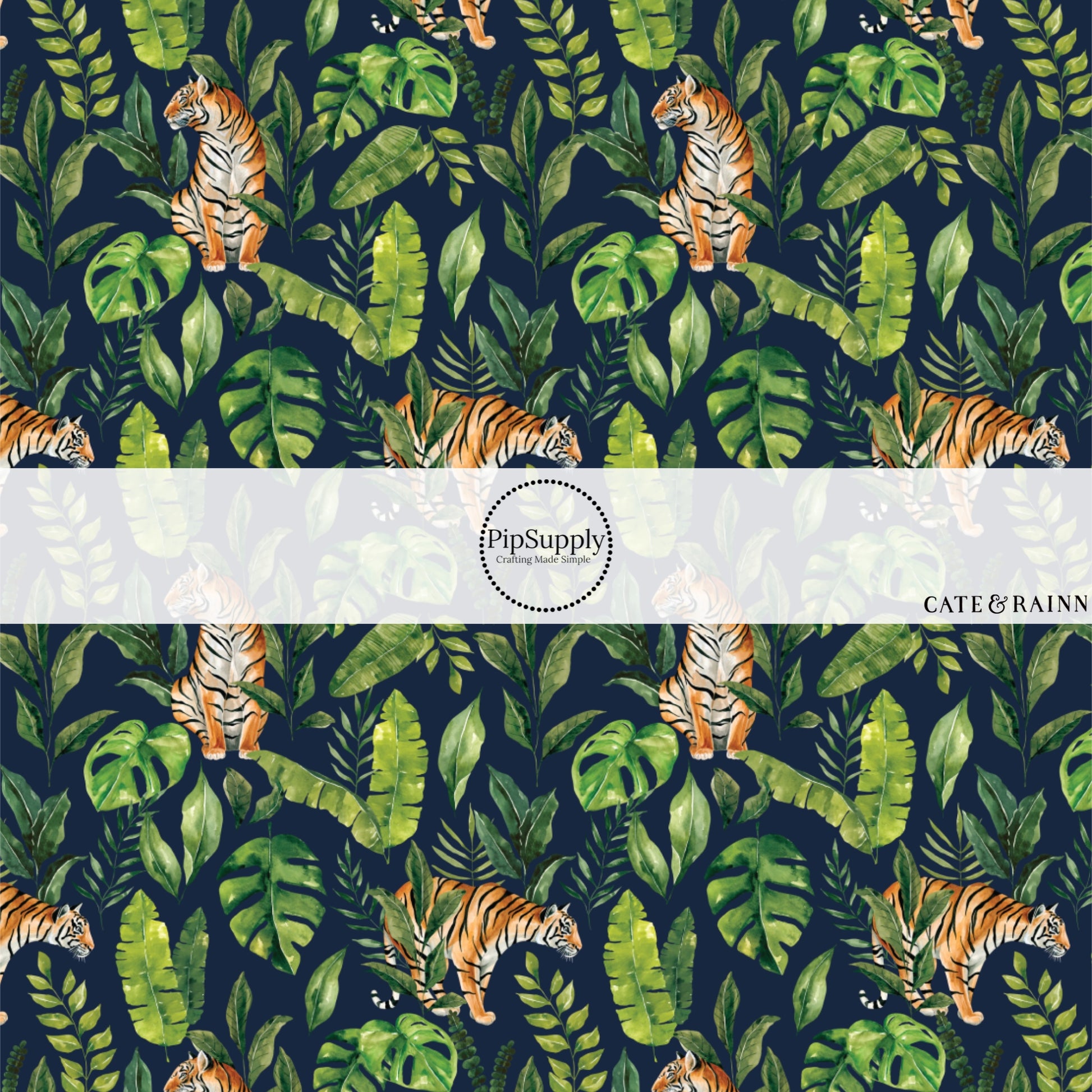 These jungle pattern faux leather sheets contain the following design elements: tropical jungle tigers. Our CPSIA compliant faux leather sheets or rolls can be used for all types of crafting projects.