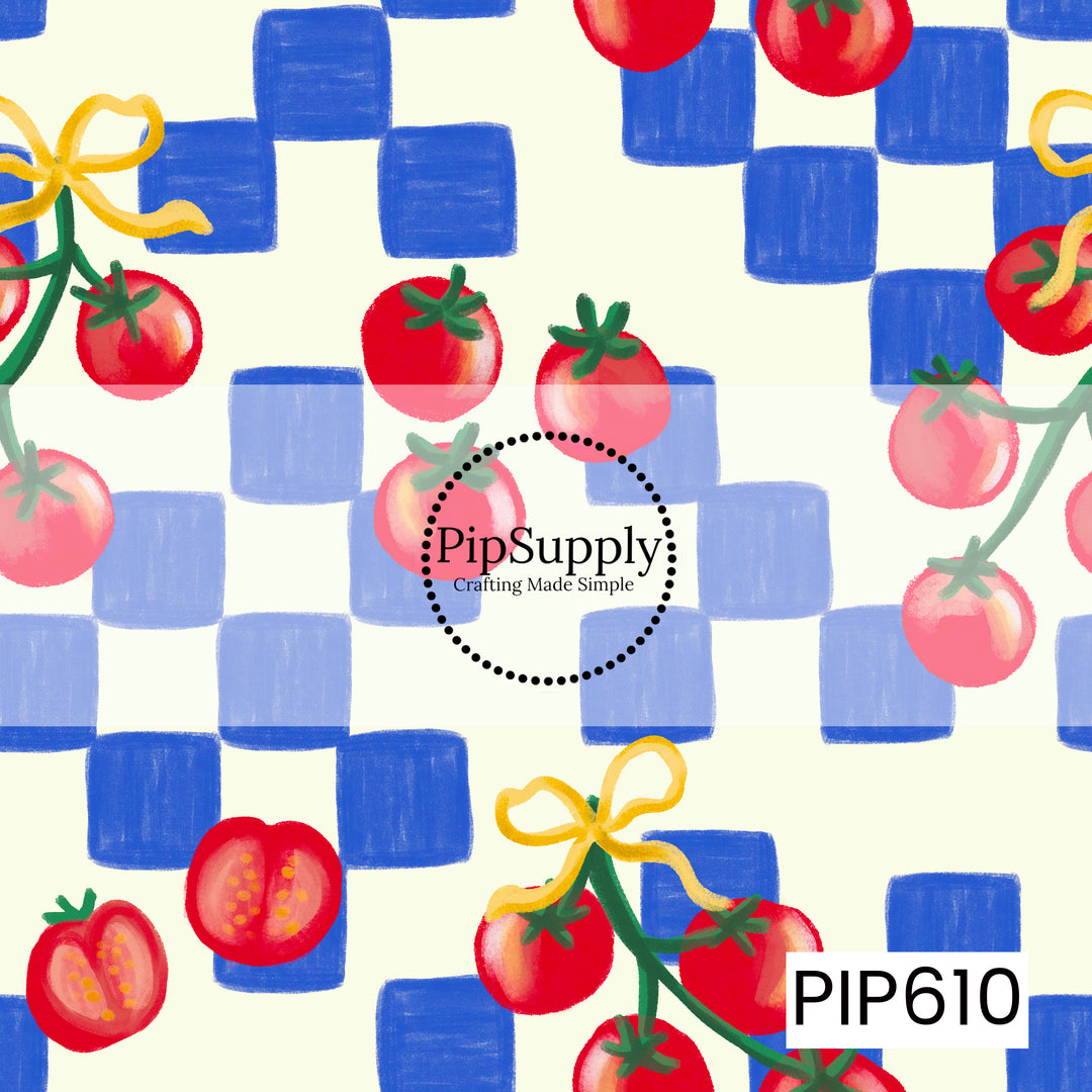 PIP610 - Blue Check Tomato