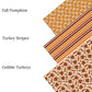 Fall Pumpkins Faux Leather Sheets