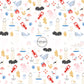 This summer fabric by the yard features sailboats, light houses, crabs, and ocean life. This fun themed fabric can be used for all your sewing and crafting needs!