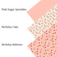 Birthday Cake Faux Leather Sheets