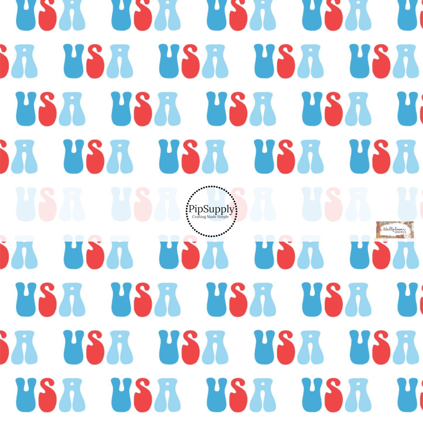 This 4th of July fabric by the yard features USA on white. This fun patriotic themed fabric can be used for all your sewing and crafting needs!