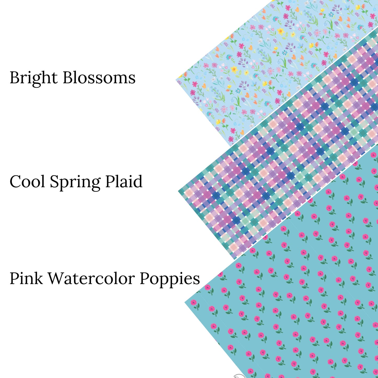 Cool Spring Plaid Faux Leather Sheets